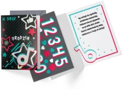 Kartka okolicznościowa Urodziny dziecięce (wymienne cyferki) TikTok