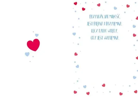 Kartka okolicznościowa WALENTYNKI Idealnie gdy moja walentynka...