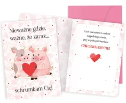Kartka okolicznościowa WALENTYNKI Nieważne gdzie...