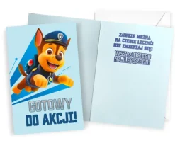 Kartka urodzinowa karnet Psi Patrol Chase