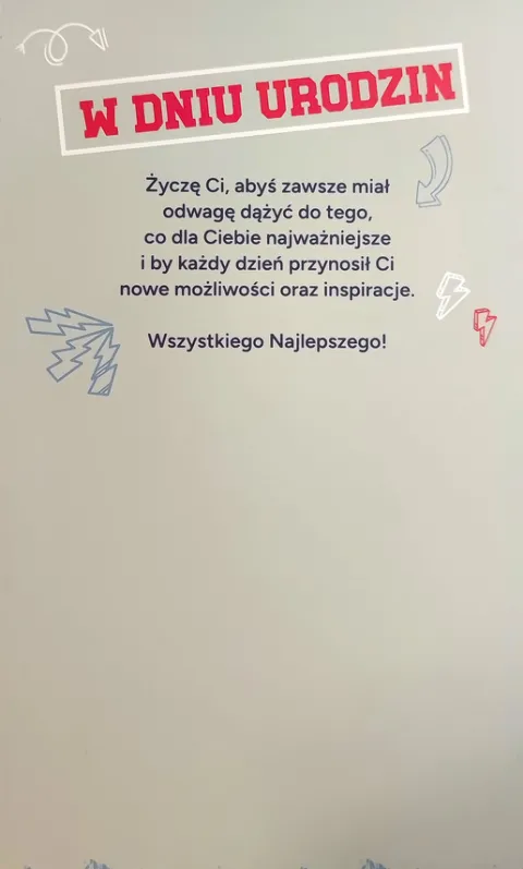 Kartka urodzinowa Odważni potrafią zmieniać Świat