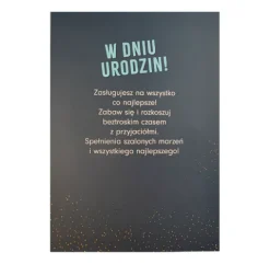 Kartka urodzinowa Spełnij Swoje Marzenia Karta Kredytowa - niebieska