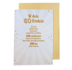 Kartka urodzinowa 60 To Wcale nie tak dużo!