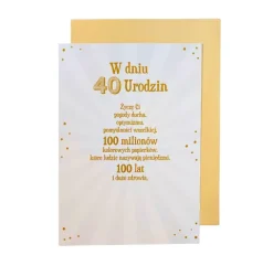 Kartka urodzinowa 40 To Wcale nie tak dużo!