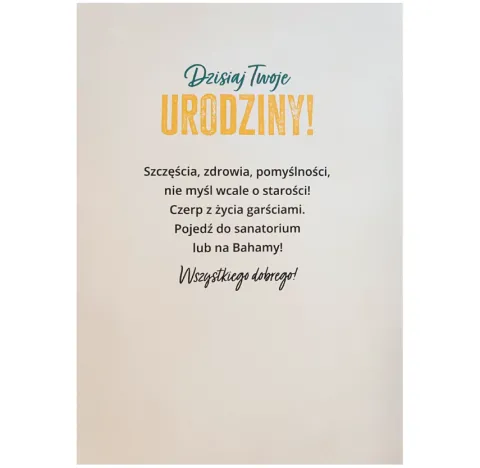 Kartka urodzinowa Urodzinowa Karta Zdrowia