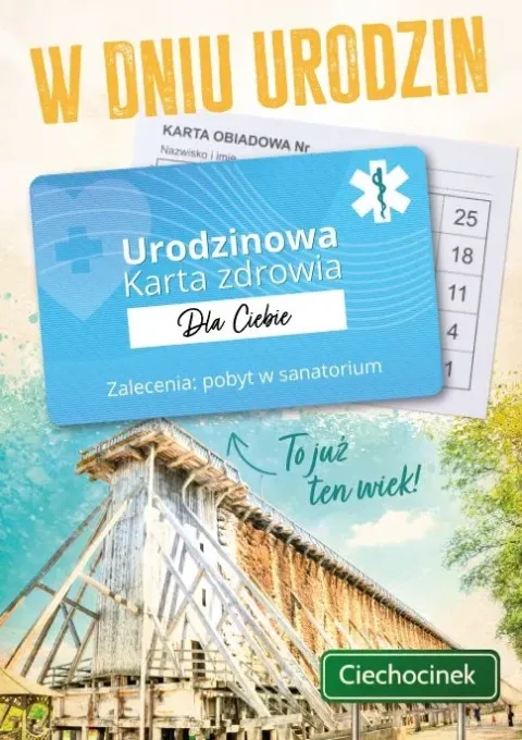 Kartka urodzinowa Urodzinowa Karta Zdrowia