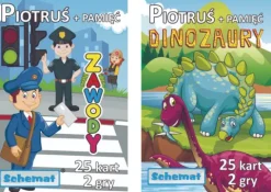 Karty do gry Piotruś i Pamięć różne wzory 25 szt.