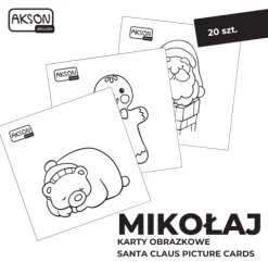 Karty obrazkowe MIKOŁAJ 20 szt.