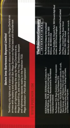 Karty Pokémon TCG: Mega Evolution - Pitch Black - Booster 1 szt.