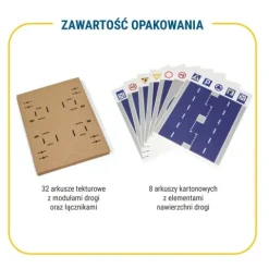 Klocki konstrukcyjne tekturowe do samodzielnego złożenia DROGA Cardblocks
