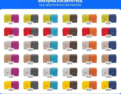 KLOCKI MAGNETYCZNE JollyHeap 12 szt. Montessori PIXI baby (kolory do wyboru)