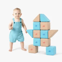 KLOCKI MAGNETYCZNE JollyHeap 12 szt. Montessori PIXI baby (kolory do wyboru)
