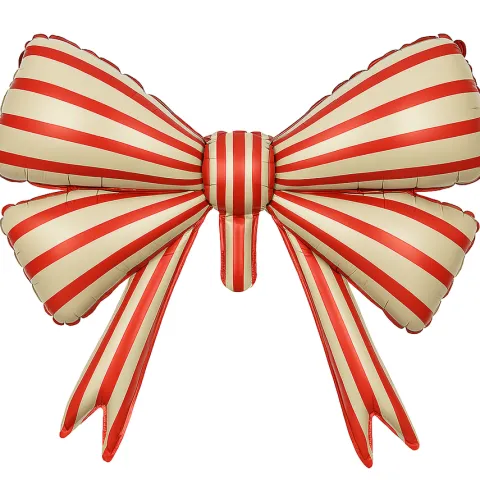 Kokarda czerwono kremowa balon foliowy 77x63 cm