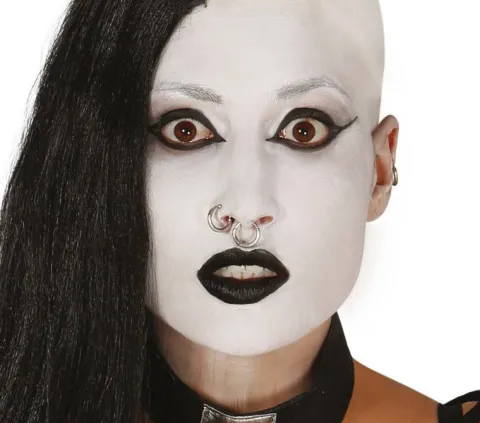 Kolczyki kółeczka Zestaw 8 szt. punk goth
