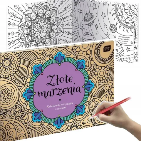 Kolorowanka dla dorosłych Złote Marzenia A4 16 kartek