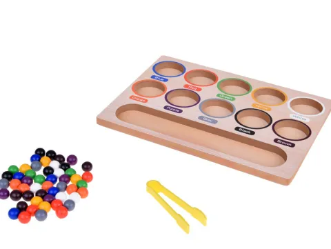 Kolorowe kulki Montessori Sorter nauka kolorów