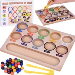 Kolorowe kulki Montessori Sorter nauka kolorów