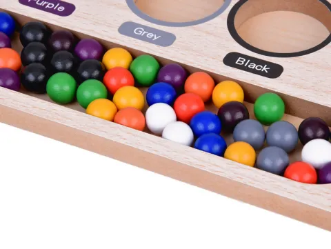 Kolorowe kulki Montessori Sorter nauka kolorów