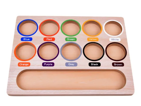 Kolorowe kulki Montessori Sorter nauka kolorów