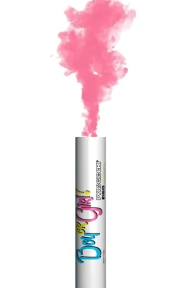 Kolorowy dym raca Boy or Girl różowa 20 cm