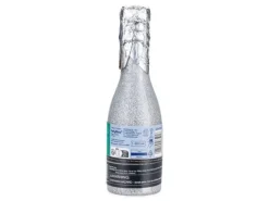 Konfetii pneumatyczne butelka szampana kolor srebrny 20,5 cm
