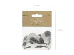 Konfetti kółka foliowe SREBRNE 15 gram
