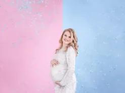 Konfetti pneumatyczne NIEBIESKIE kółeczka tuba 60 cm