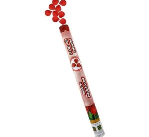 Konfetti pneumatyczne płatki róż tekstylne 60cm