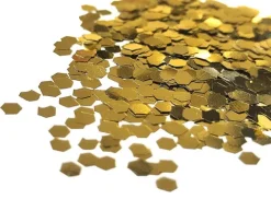 Konfetti metalizowane plaster miodu ZŁOTY SREBRNY 8g