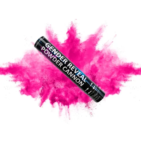 Konfetti pneumatyczne PAPIEROWE z proszkiem Boy or Girl POWDER smoke 30 cm