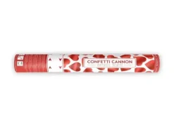 Konfetti pneumatyczne SERCA czerwone 40 cm