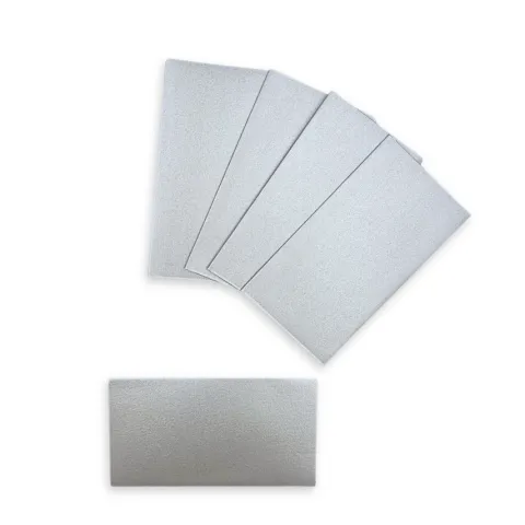 Koperta mini na bilecik 11,5 x 6 cm srebrna perłowa 1 szt.
