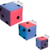 Kostka edukacyjna 10 cm - Kropki Pastelowa