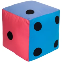 Kostka edukacyjna 10 cm - Kropki Pastelowa