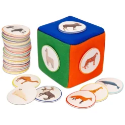 Kostka edukacyjna na rzepy 10 cm
