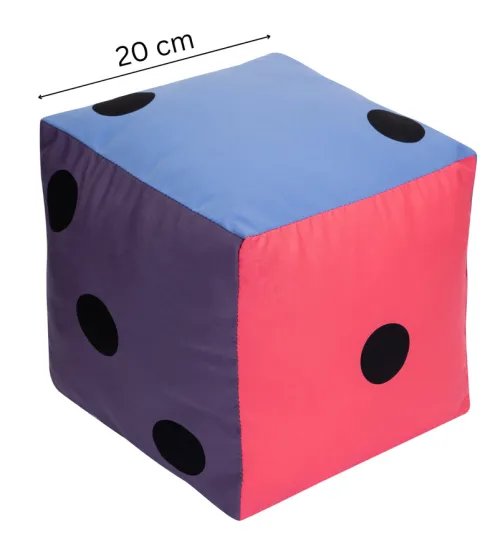 Kostka edukacyjna Pastelowa 20 cm Kropki