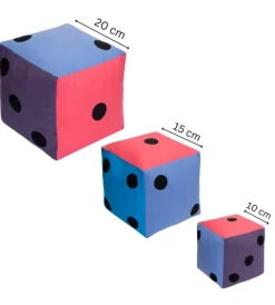 Kostka edukacyjna Pastelowa 20 cm Kropki