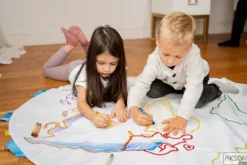 Kreatywna Mata Edukacyjna Mapa Świata AKSON (do malowania)