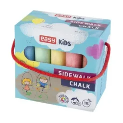 Kreda kolorowa 15 sztuk okrągła chodnikowa duża Easy