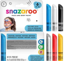Kredki do twarzy i ciała zestaw Adventure Snazaroo 6x7,1g