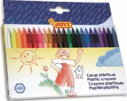 Kredki świecowe 24 kolory Plastic crayons (heksagonalne) JOVI