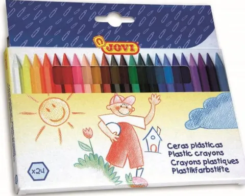 Kredki świecowe 24 kolory Plastic crayons (heksagonalne) JOVI