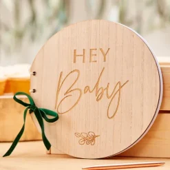 Księga Gości Album Hey Baby na BABY SHOWER seria Botanical