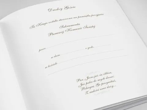 Księga Gości Komunijnych Album Komunia 20,5 cm