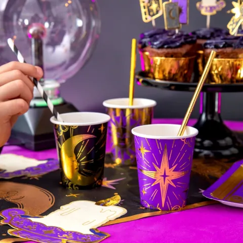 Kubeczki papierowe Andrzejki Wróżki Magia 6 szt. 220 ml