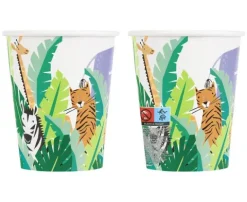 Kubeczki papierowe Dżungla Safari 266 ml 8 szt.