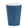 Kubeczki papierowe jednokolorowe granatowy 250ml 6 szt. PartyDeco