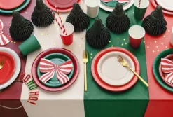 Kubeczki papierowe jednokolorowe ciemny czerwony 250ml 6 szt. PartyDeco