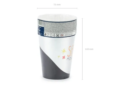 Kubeczki papierowe Kosmos Space Adventure 6 szt. 200 ml