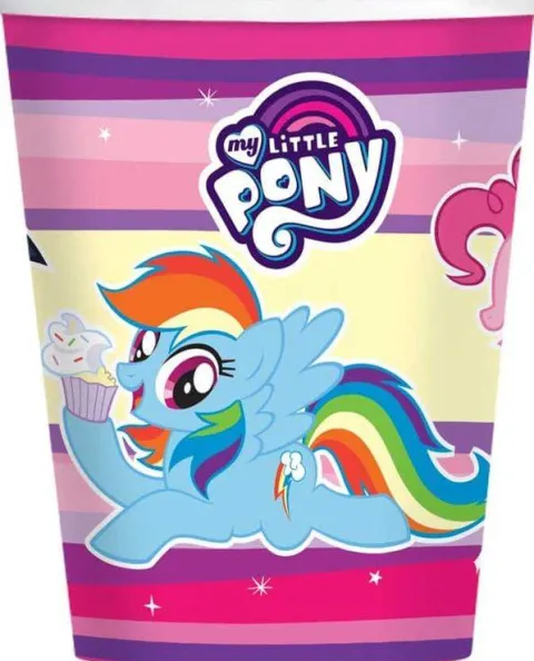 Kubeczki papierowe kucyk My Little Pony 250 ml 8 szt
